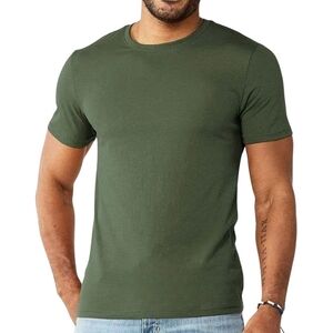 Sonoma Goods For Life Supersoft Crewneck Tee Forest Night Pine Green Size M